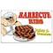 Signmission Barbecue Ribs Banner Concession Stand Food Truck Single Sided B-72 Barbecue Ribs19 - alternate 1